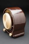 Radialva ”Super-Boum” Radio in Brown Bakelite + Ivory